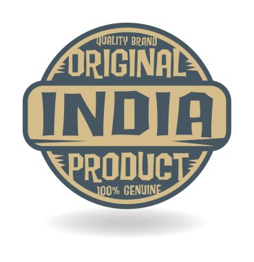 soyut damga metni özgün ürün Hindistan ile