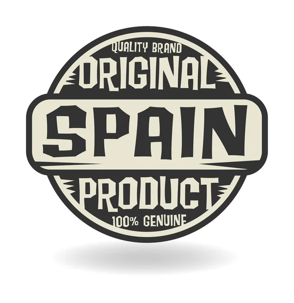 Abstract stamp with text Original Product of Spain — Stock Vector