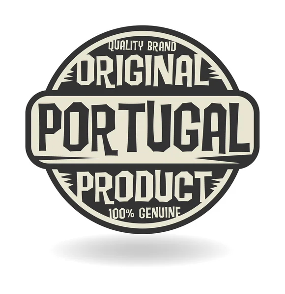 Abstracte stempel met tekst origineel product van portugal — Stockvector