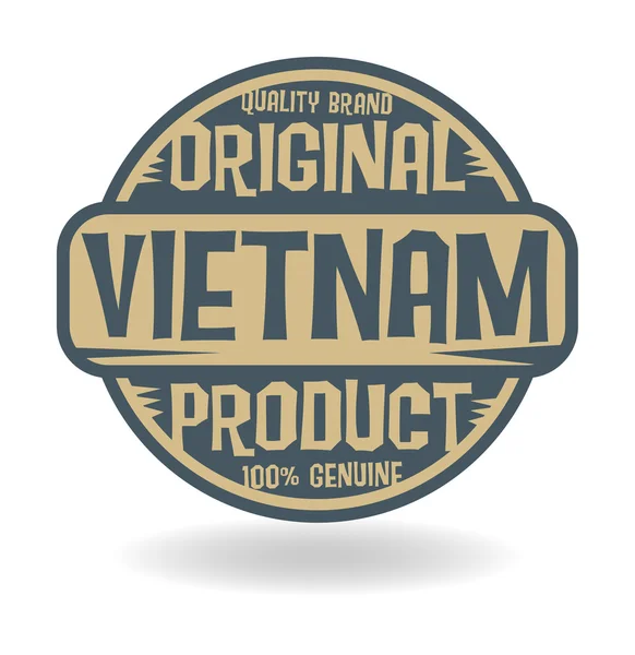 Abstract stamp with text Original Product of Vietnam — Stock Vector