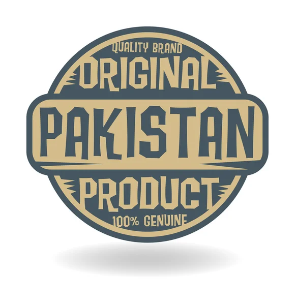 Abstrakte Marke mit Text Originalprodukt aus Pakistan — Stockvektor