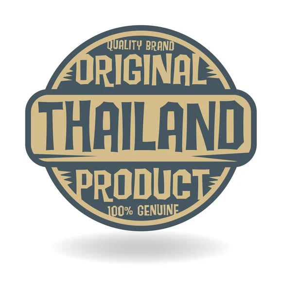 Timbro astratto con testo Prodotto originale della Thailandia — Vettoriale Stock