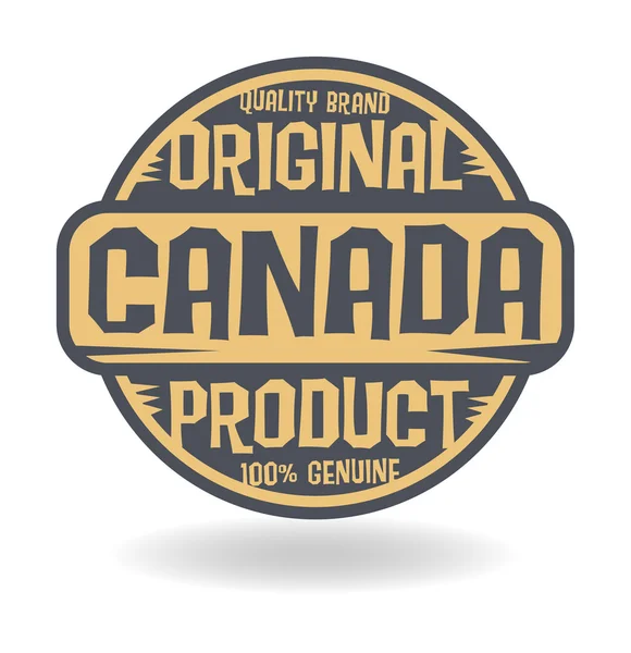 캐나다의 텍스트 원래 제품과 함께 추상 스탬프 — 스톡 벡터