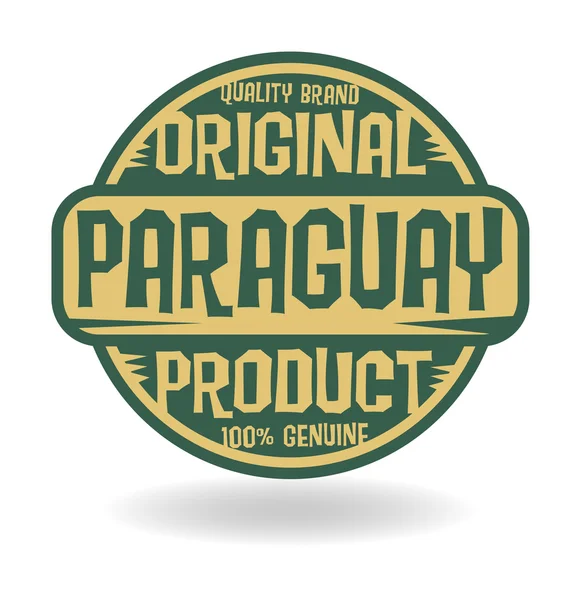 Abstracte stempel met tekst origineel product van paraguay — Stockvector