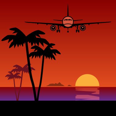 seyahat ya da hava kargo soyut