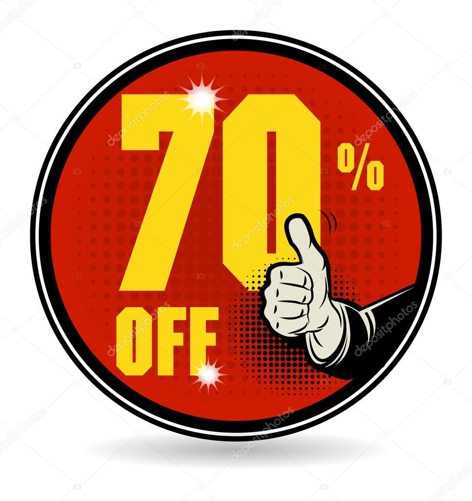 Sale discount sign