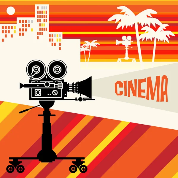 Abstracte cinema achtergrond — Stockvector