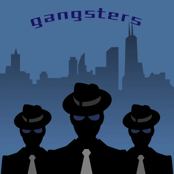 Fondo abstracto de mafia o gángster — Vector de stock