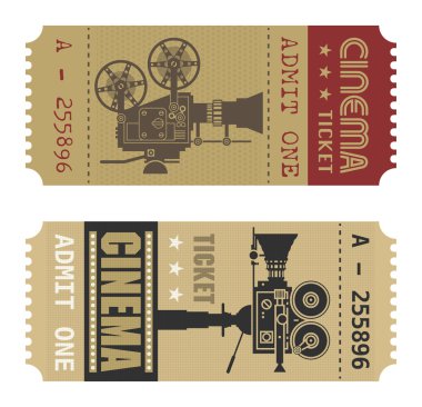 Retro sinema bileti