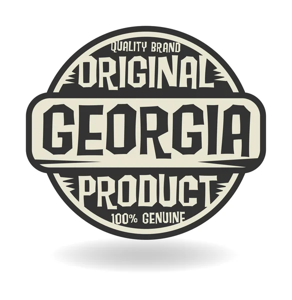 Abstracte stempel met tekst originele Product van Georgië — Stockvector