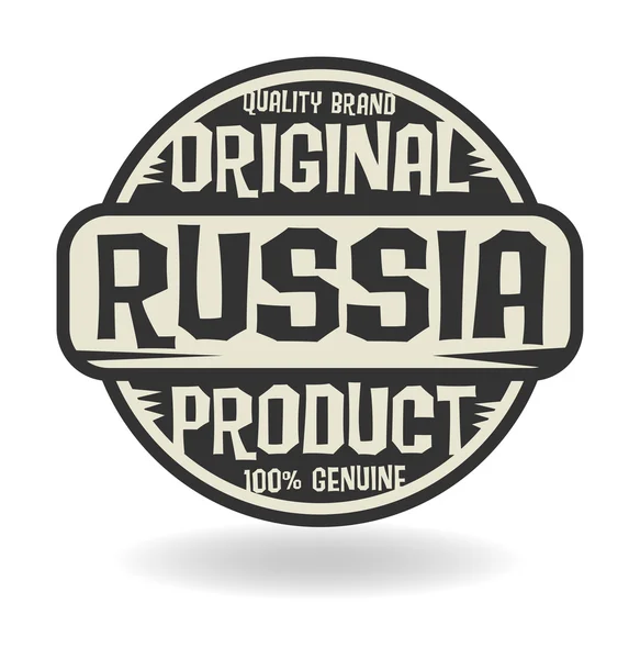 Abstract stamp with text Original Product of Russia — Stock Vector