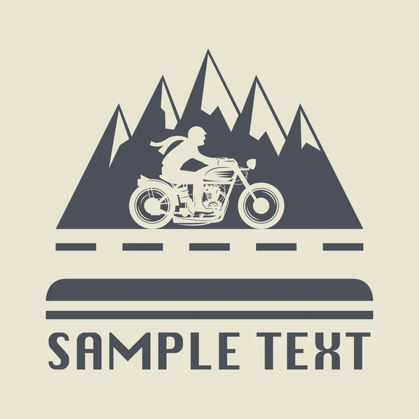 Motorcycle icon or sign — Stock Vector