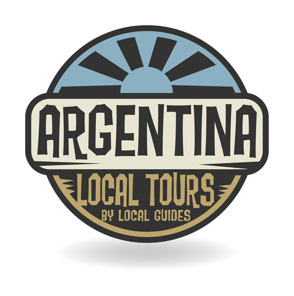 Abstract stamp with text Argentina, Local Tours