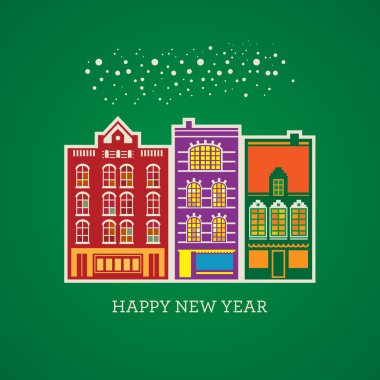 Mutlu yıllar kart tasarımı