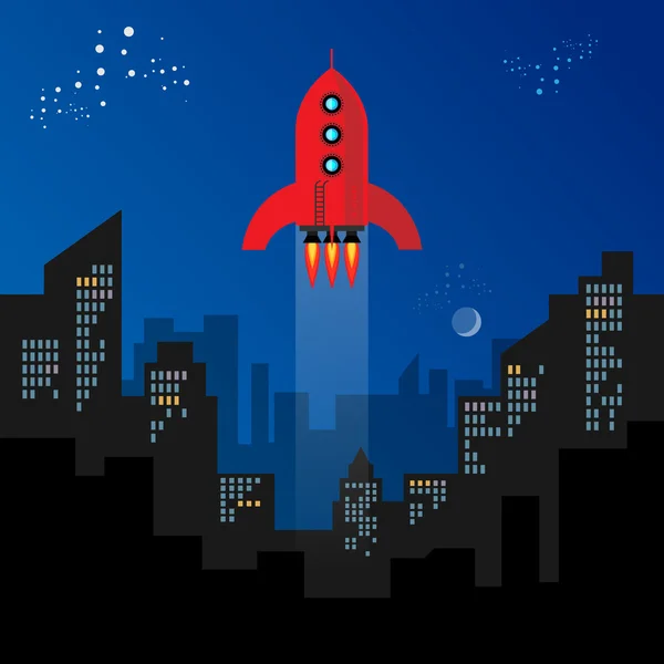 Rocket start — Stock Vector