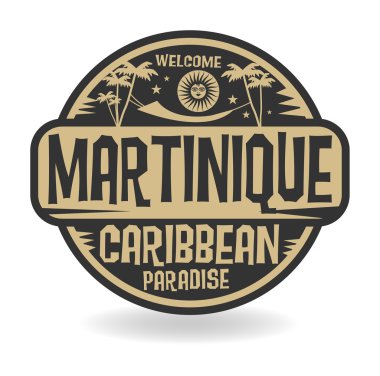 Damga veya Martinique adını etiketi
