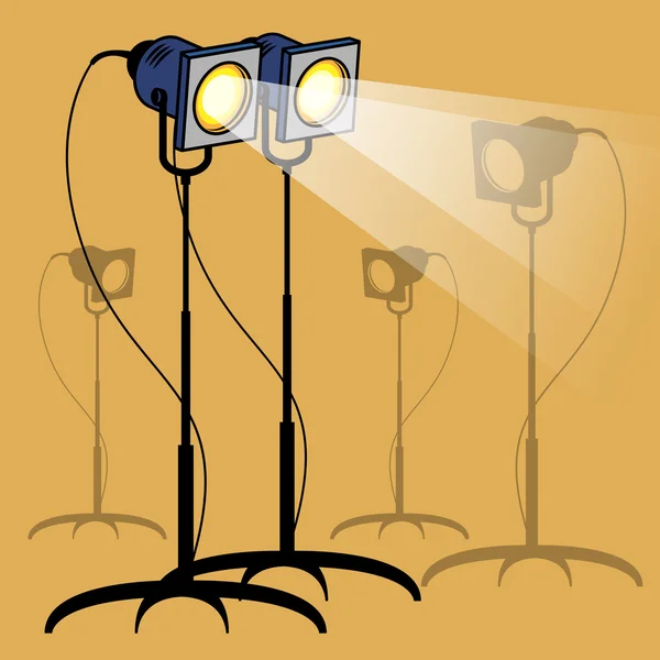 Stage lights — Stock Vector