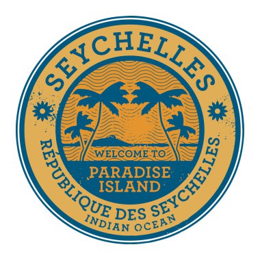 Damga veya Seychelles adaları adı etiketi