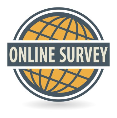 Soyut damga veya Online Anket metin etiketi