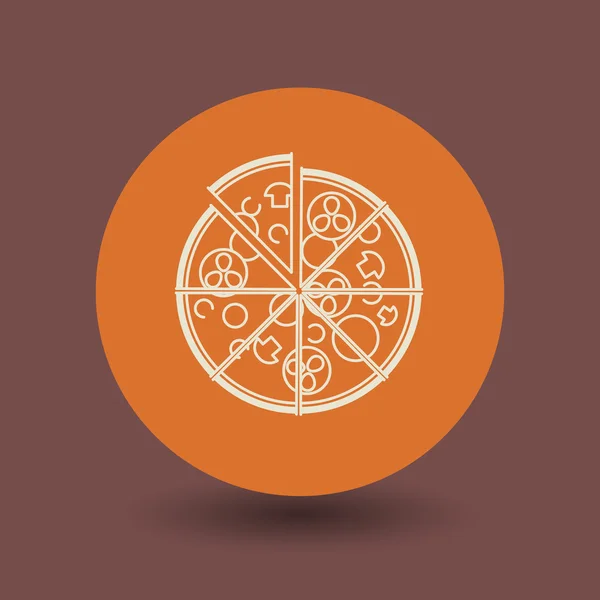 Pizza symbol — Stock vektor