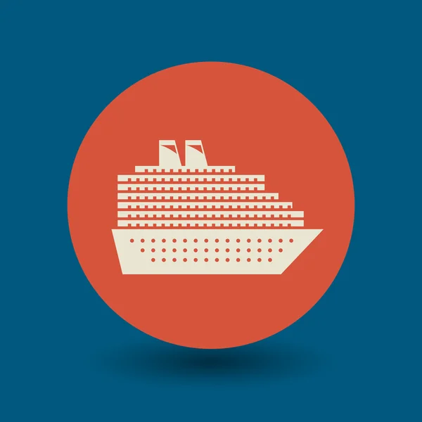 Cruise Ship symbol — Stock vektor