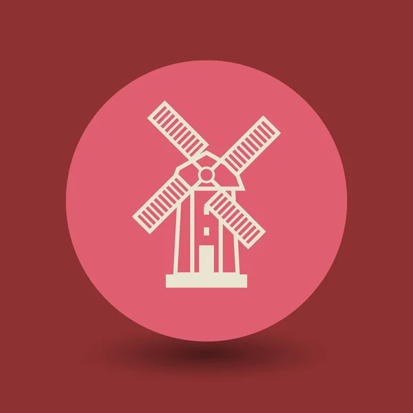 Windmolen symbool — Stockvector