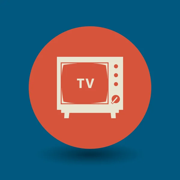 Symbole TV rétro — Image vectorielle