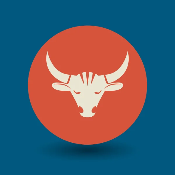 Simbolo Bull — Vettoriale Stock