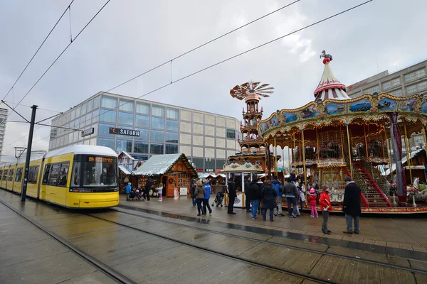 Traditional Christmas fair in Alexanderplatz — Stock Photo, Image