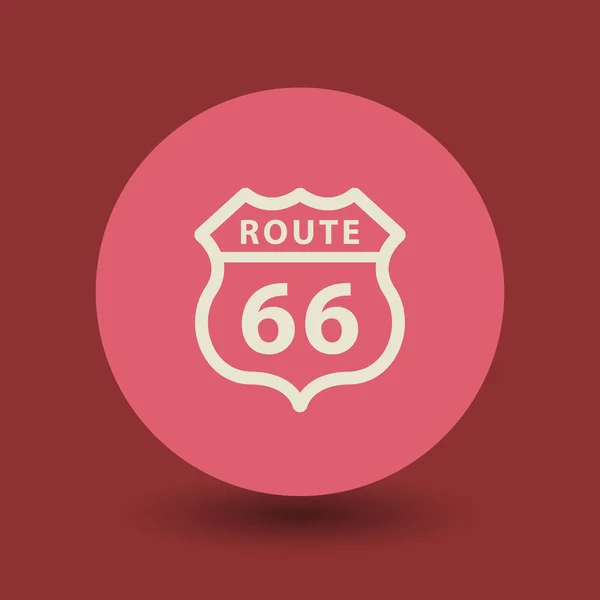 Route 66 symbool — Stockvector