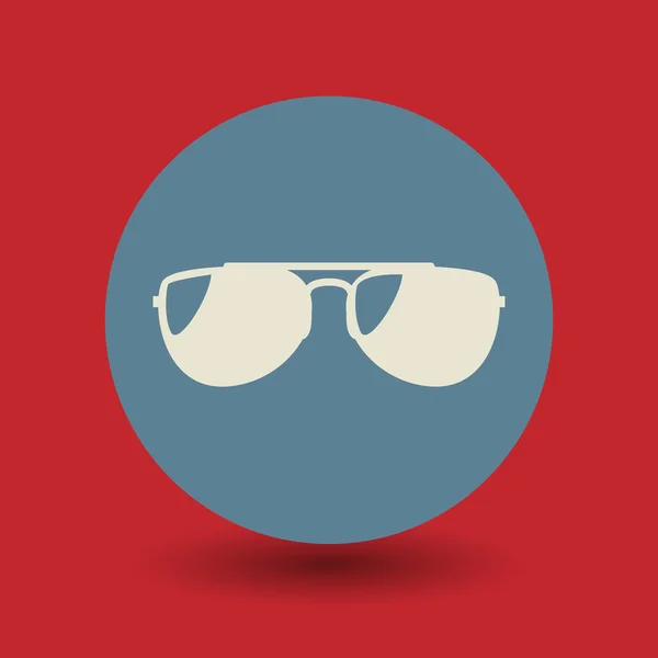 Sunglasses symbol — Stock Vector