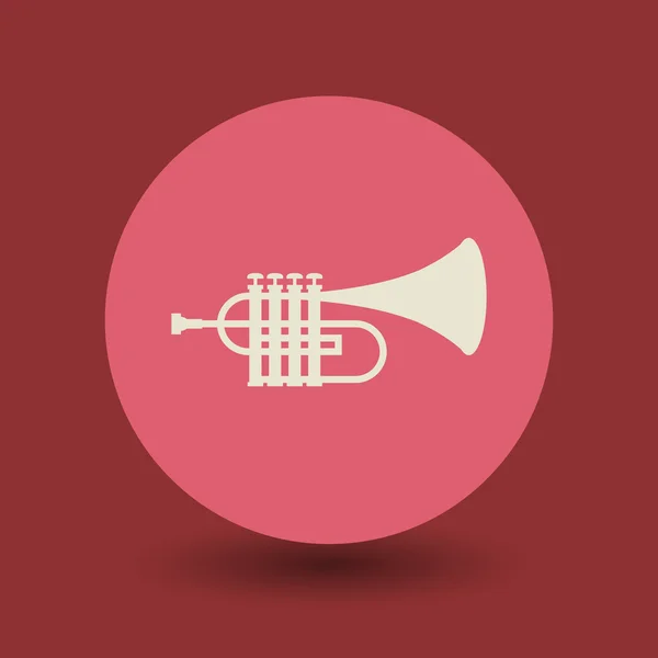 Símbolo de trompete — Vetor de Stock