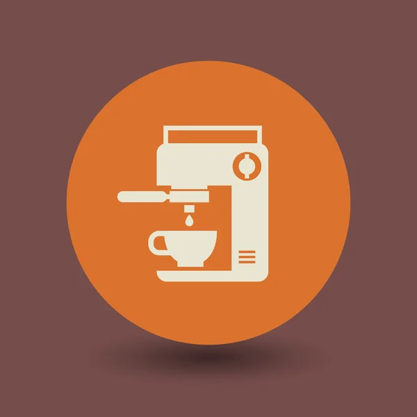 Máquina de café símbolo — Vector de stock