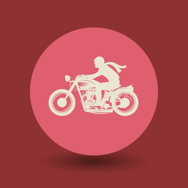 Símbolo motocicleta — Vector de stock