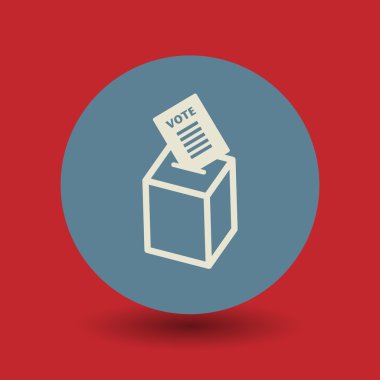 Voting box symbol clipart