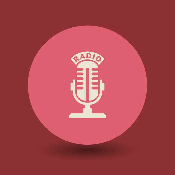 Símbolo de micrófono — Vector de stock