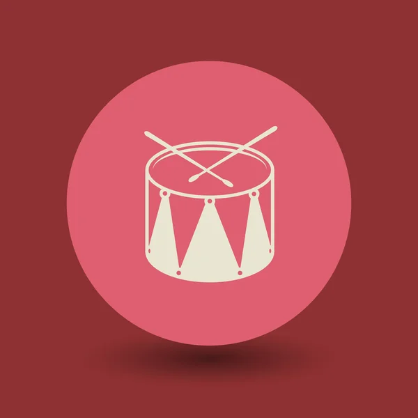 Symbole tambour — Image vectorielle