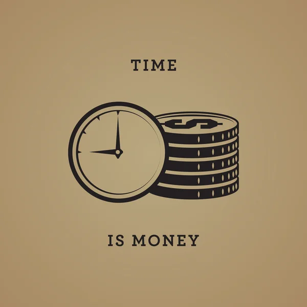 Час гроші абстрактні — стоковий вектор