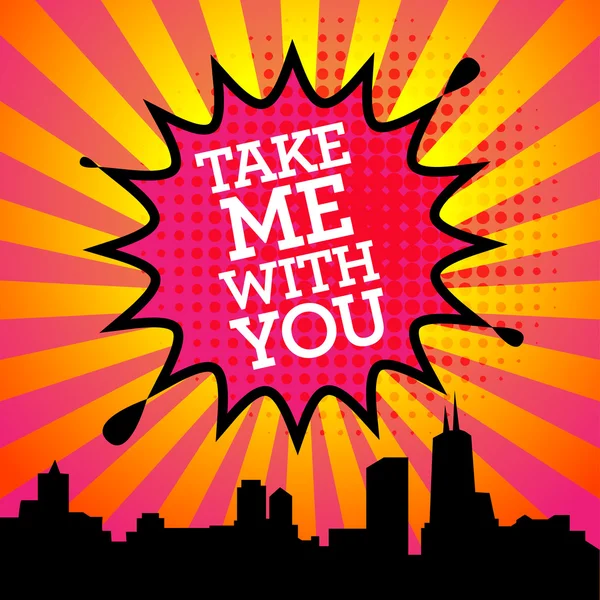 Komik patlama ile metin al beni With You