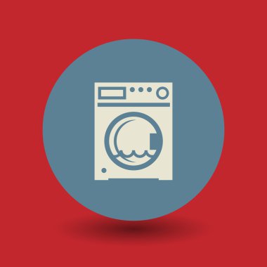 Washing machine symbol clipart