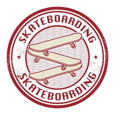 Damga metni ile Skateboarding
