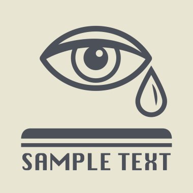 Göz ve gözyaşı simgesini veya işareti
