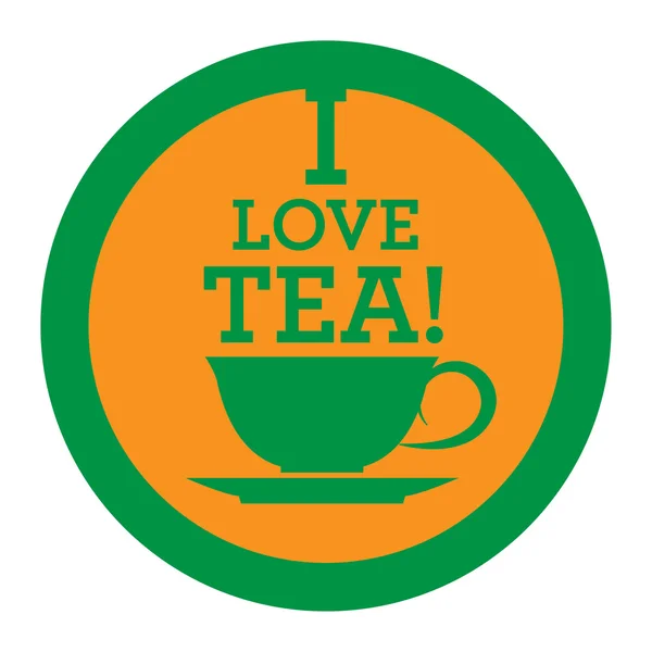 Icona o segno del tè — Vettoriale Stock