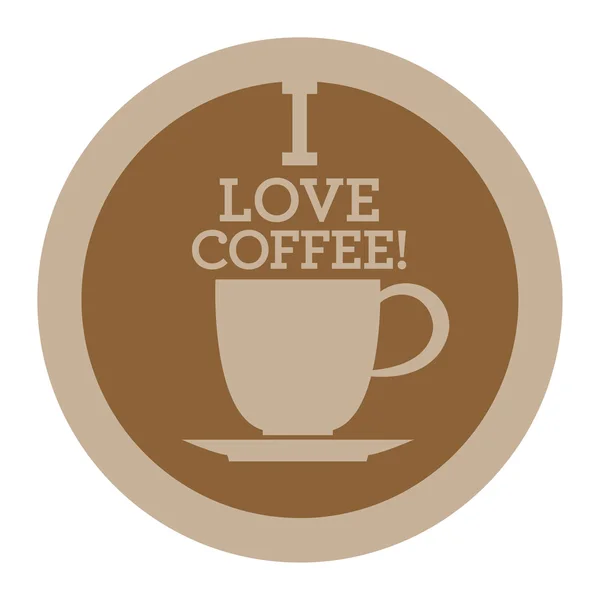 Icono de café o signo — Vector de stock