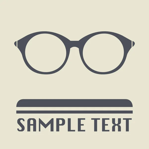 Icône de lunettes ou signe — Image vectorielle