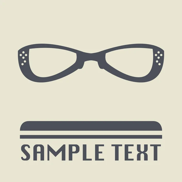 Glasögon-ikonen eller tecknet — Stock vektor