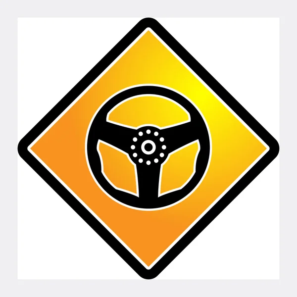 Icona del volante o segno — Vettoriale Stock