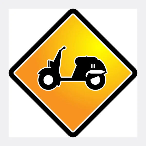 Scooter sign — Stock Vector