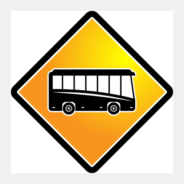 Bus sign — Stock Vector