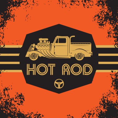 Retro Hot Rod Poster